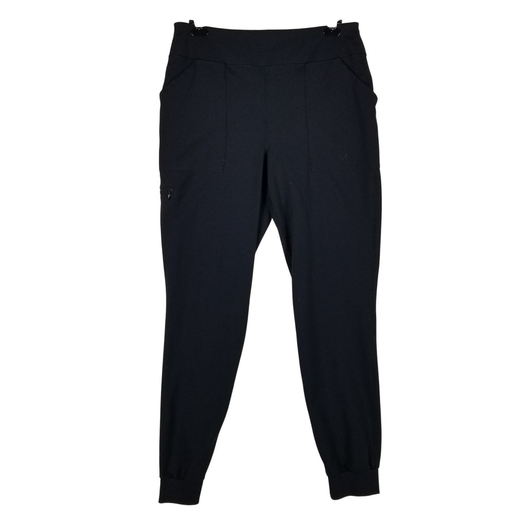 Duluth Trading Co Joggers Womens Medium Black Supplex Nylon Stretch Utility Pant